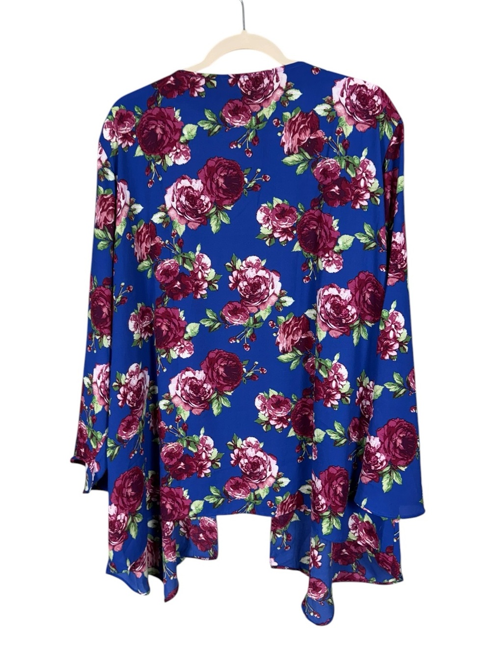 Womens Bohemian Floral Kimono Wrap Size XXL XXL Beach Coastal Resort Festival - Picture 2 of 6